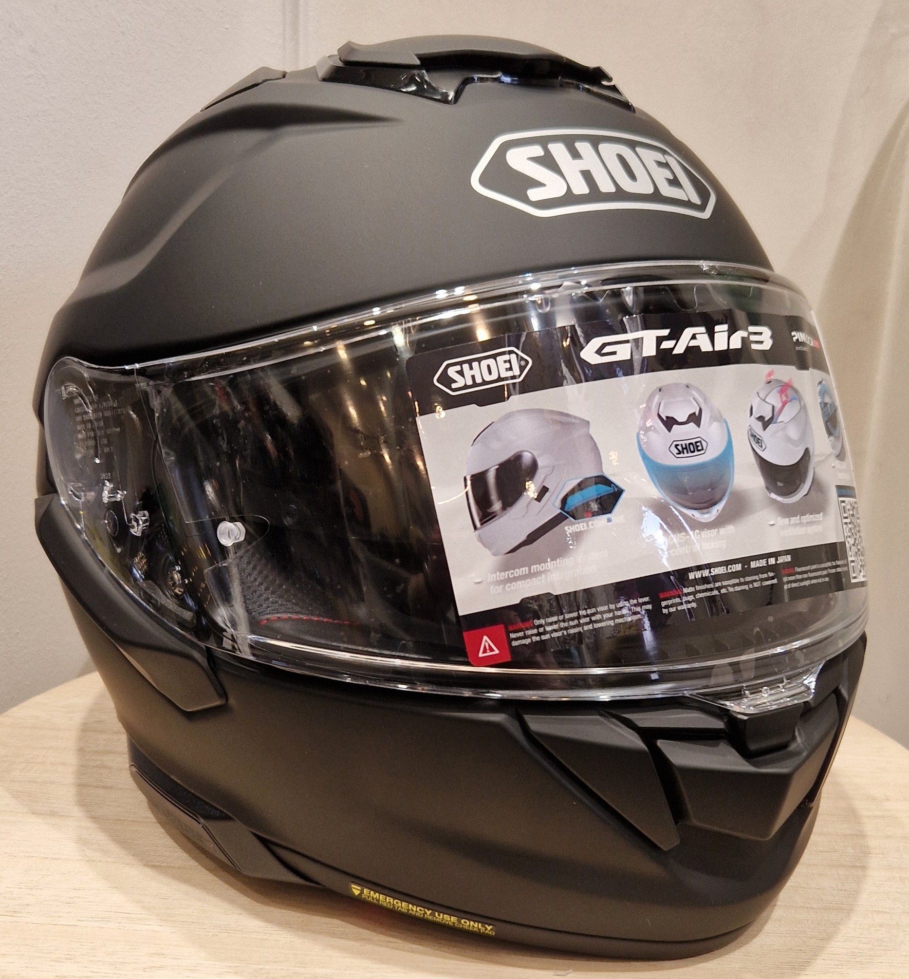 Casque SHOEI GT-AIR 3 Matt black – Image 3