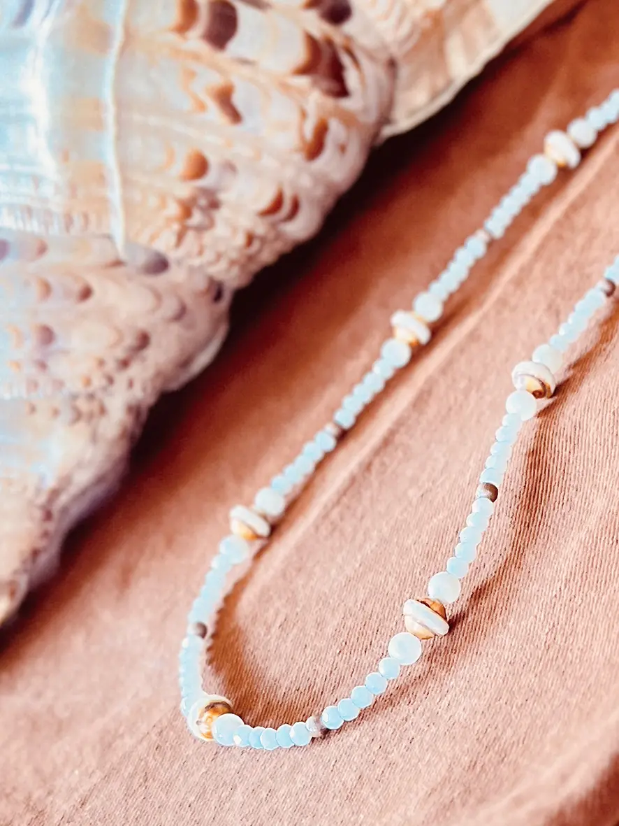 Collier perles blanches Sandy – Image 5