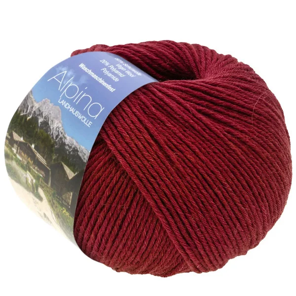 Alpina Landhauswolle Rouge grenat 77 – Lana grossa