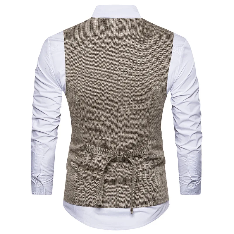Gilet de costume à double boutonnage pour homme – Image 2