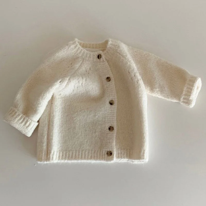 Gilet en laine tricoté pour bébé fille – Image 6