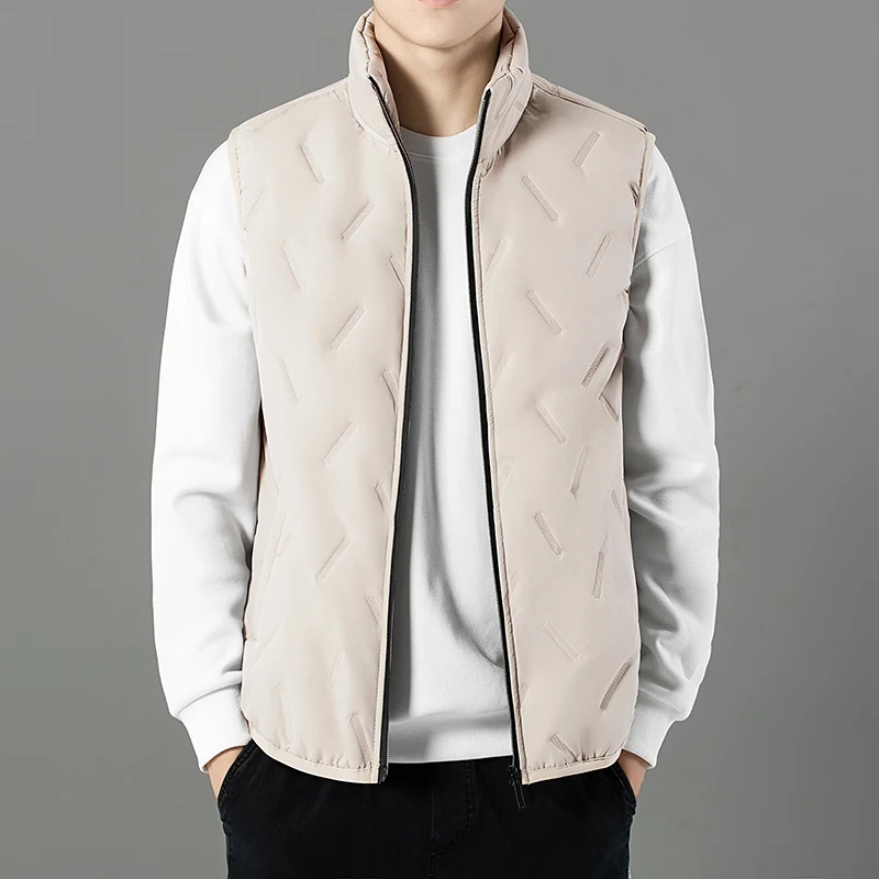 Gilet matelassé en relief pour homme – Image 2