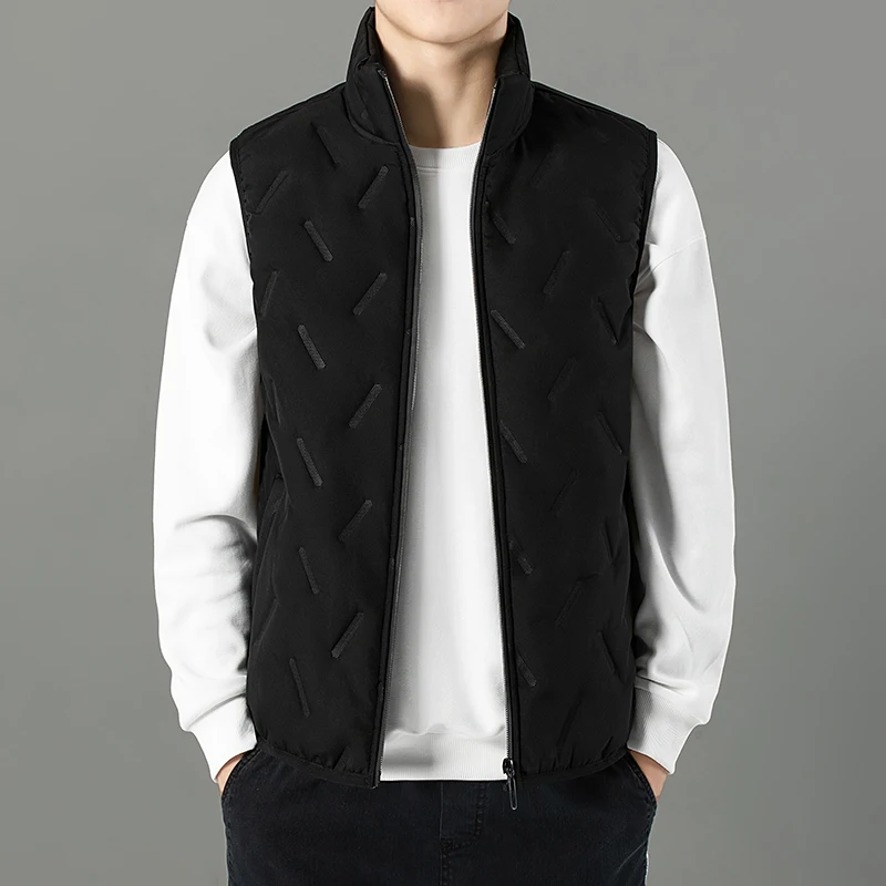 Gilet matelassé en relief pour homme – Image 3