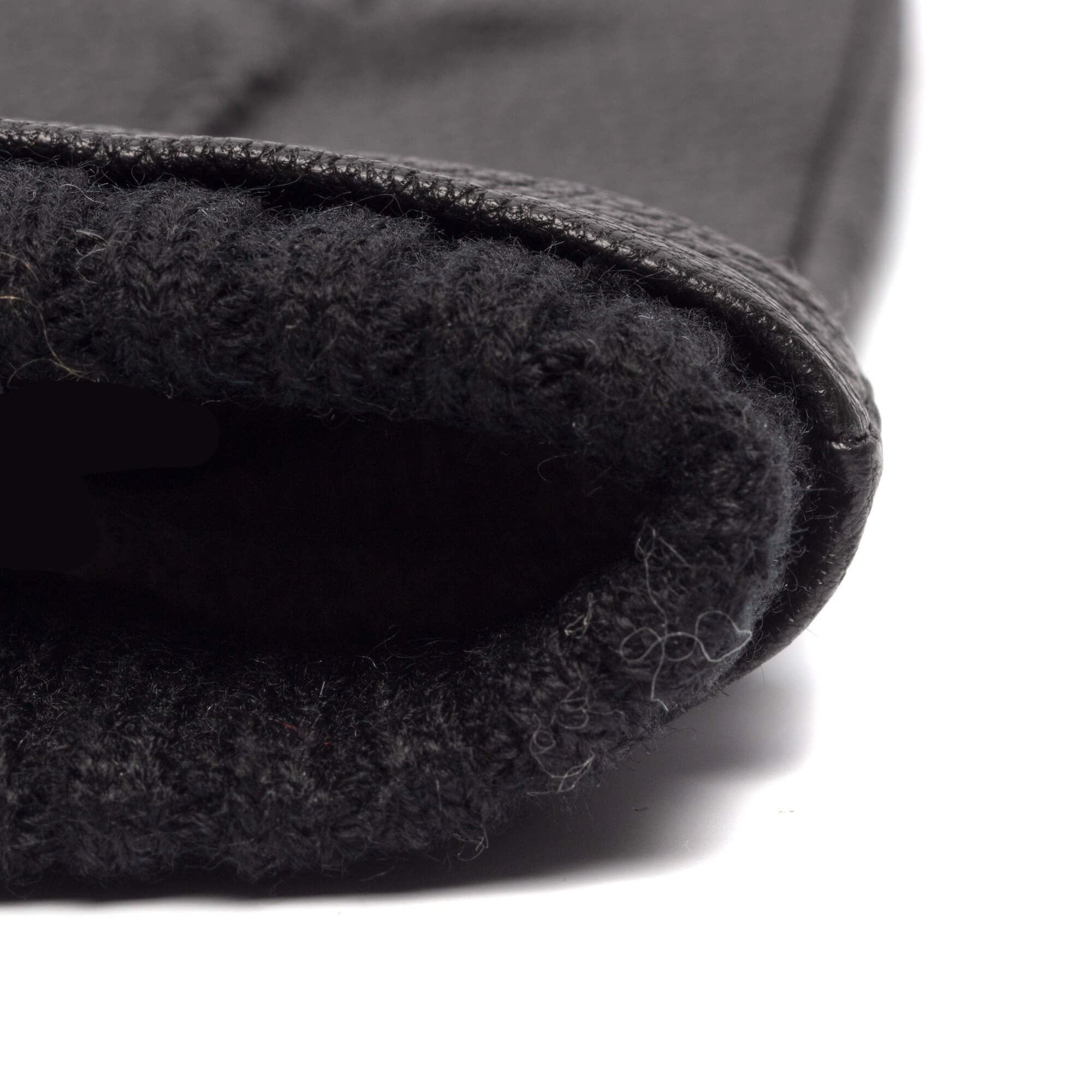 Dean (Zwart) – Sportieve Schapen Lederen Handschoenen voor Heren met Luxe Wollen Voering & Touch Functie – Image 6