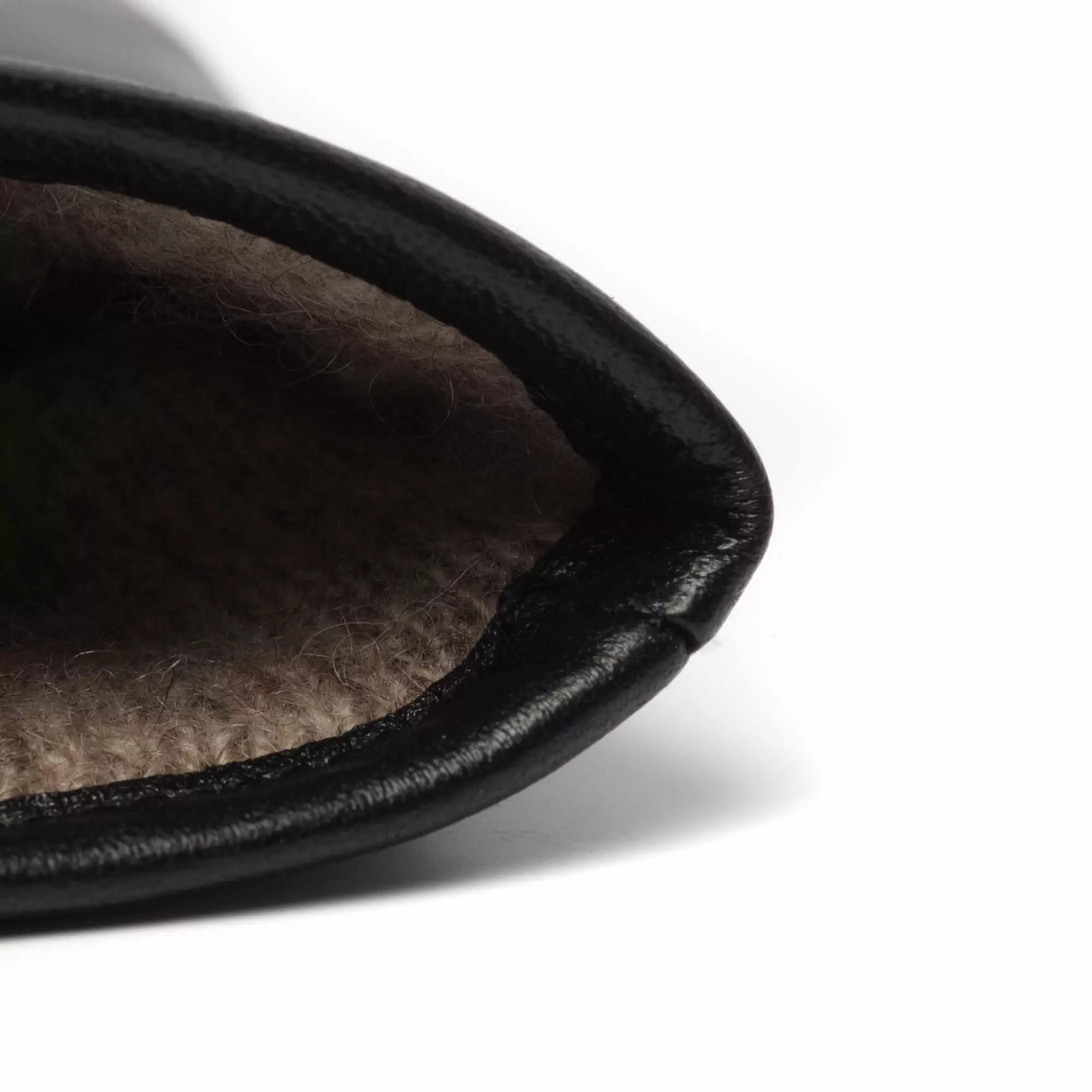 Jesse (Zwart) – Luxe Gevoerde Wollen Effen Schapenlederen Handschoenen voor Heren & Touchscreen functie – Image 7