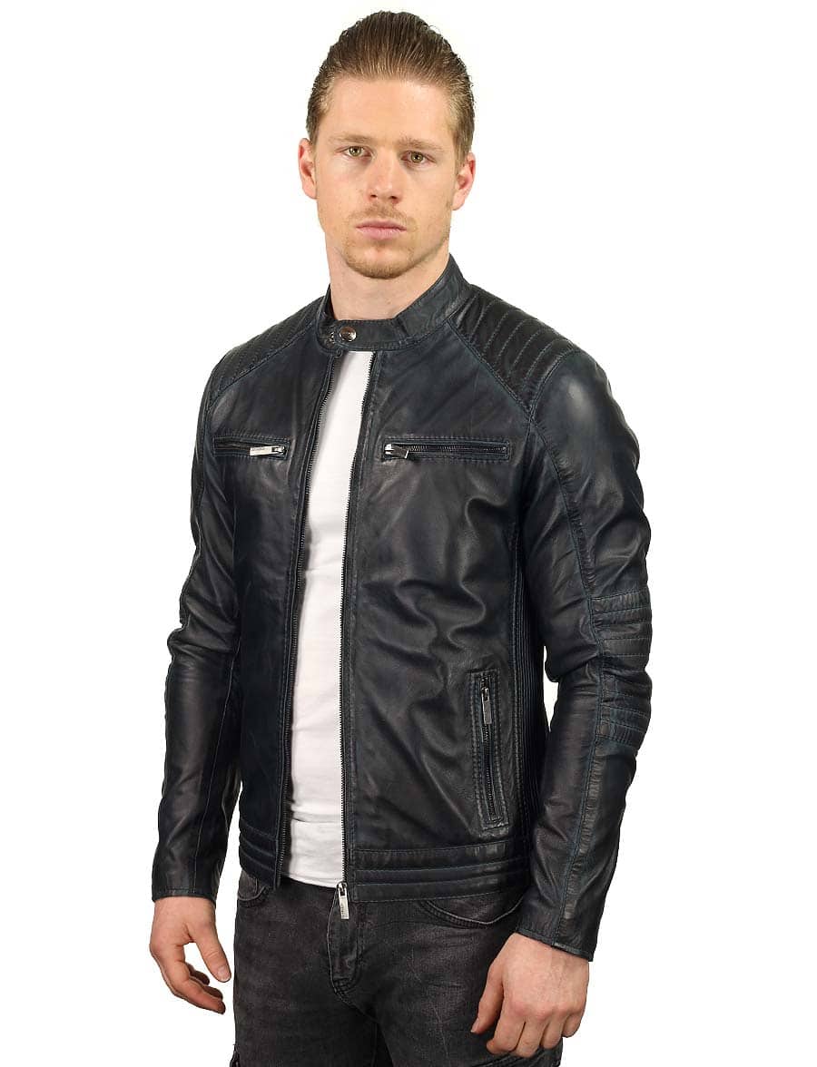 Biker jas heren blauw TR46 Versano – Image 3