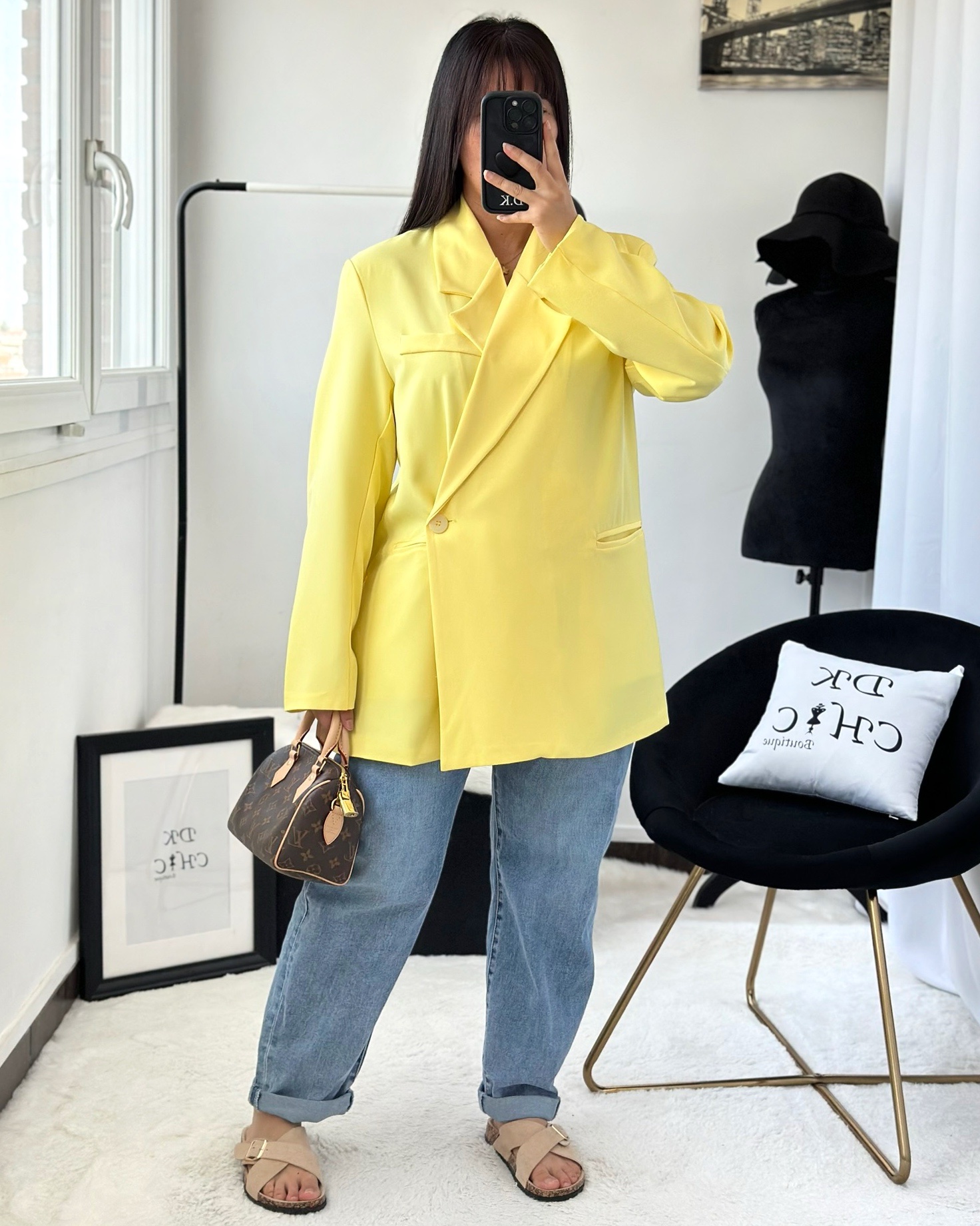 Blazer Naya à poches Jaune – Image 2