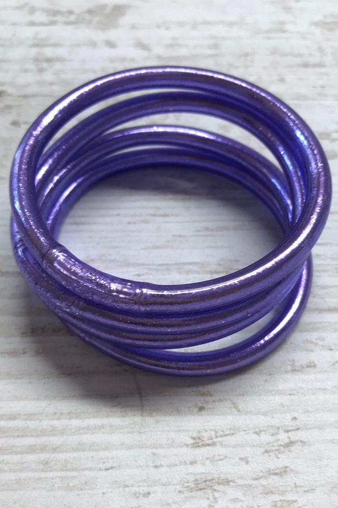 Jonc Bouddhiste Mantra Lilas