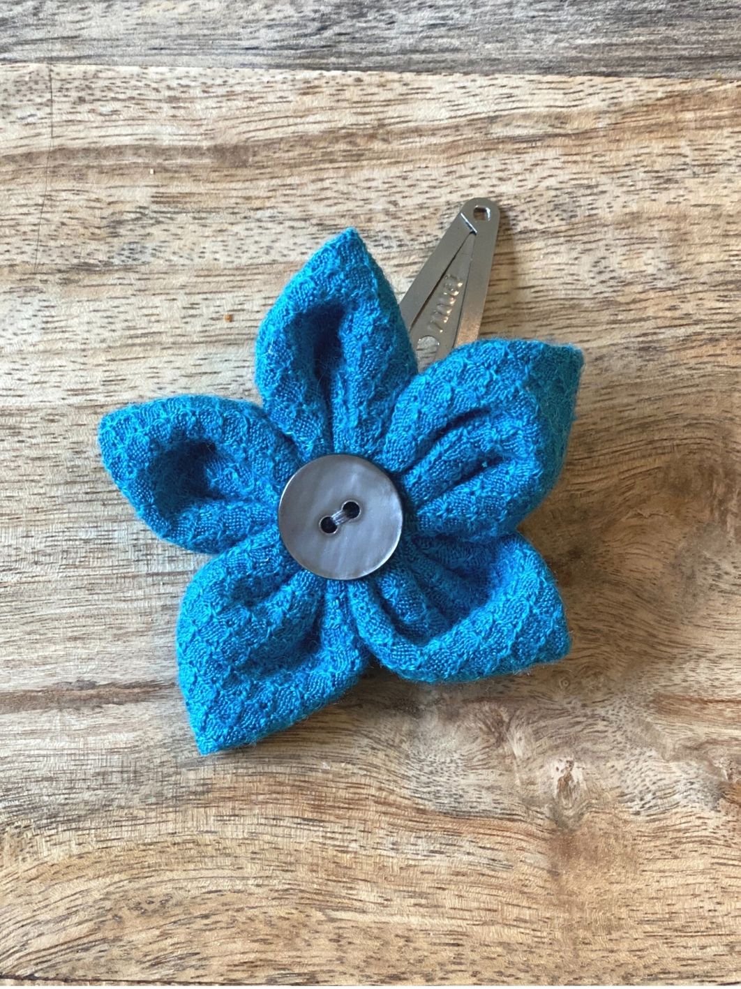P’tite fleur unie pince, barrette, élastique – Image 5