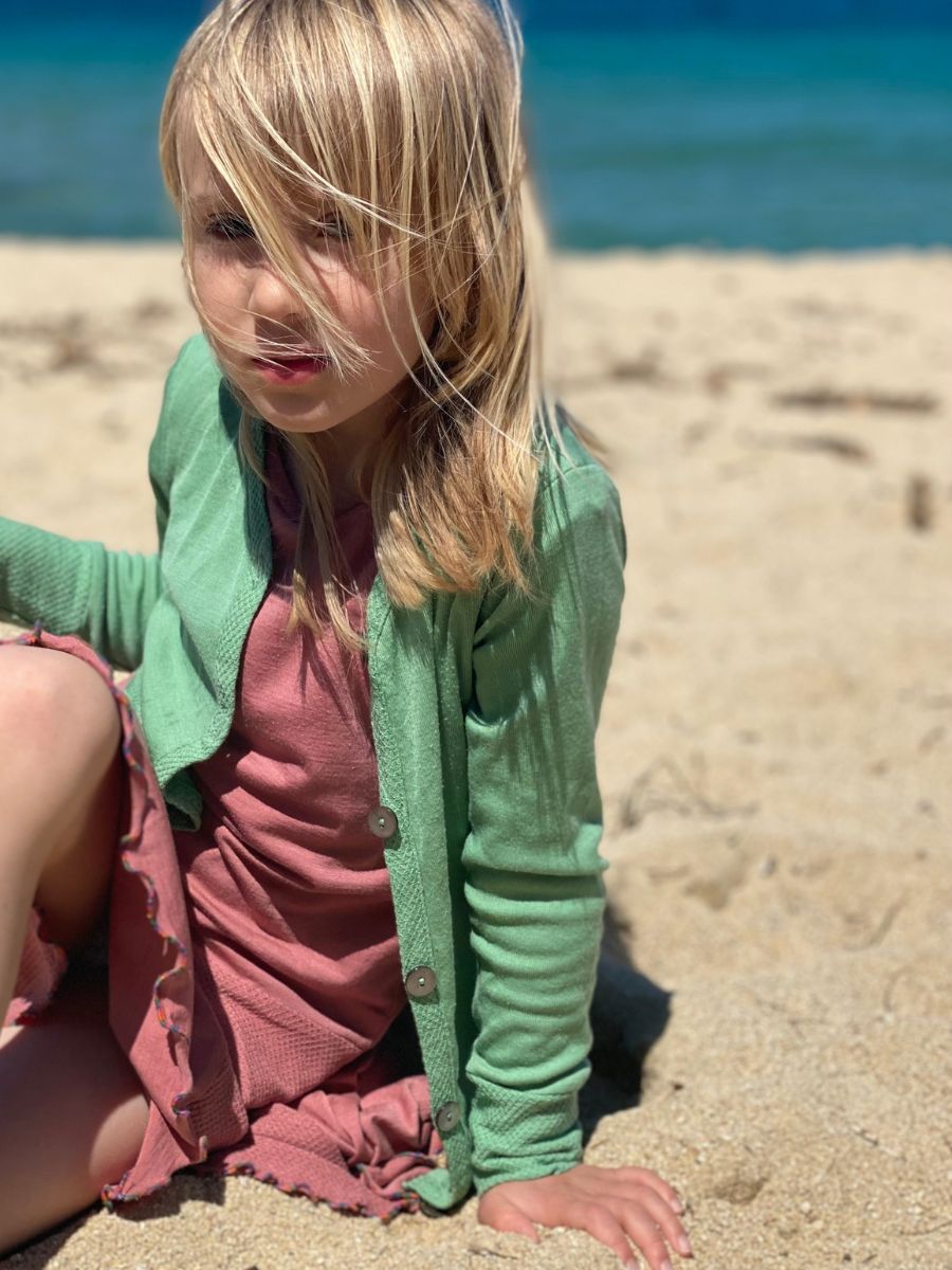 Cardigan enfant laine mérinos bio et soie – Image 9