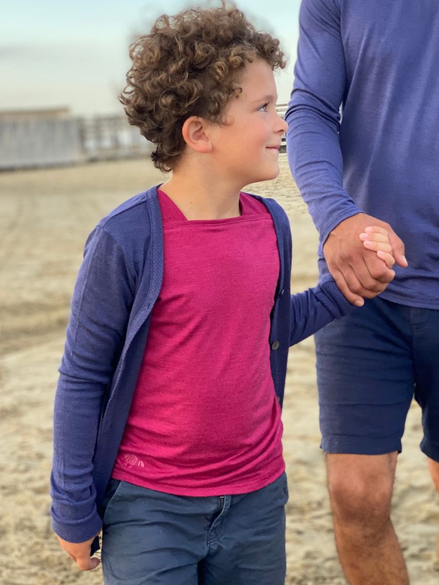 Cardigan enfant laine mérinos bio et soie – Image 8