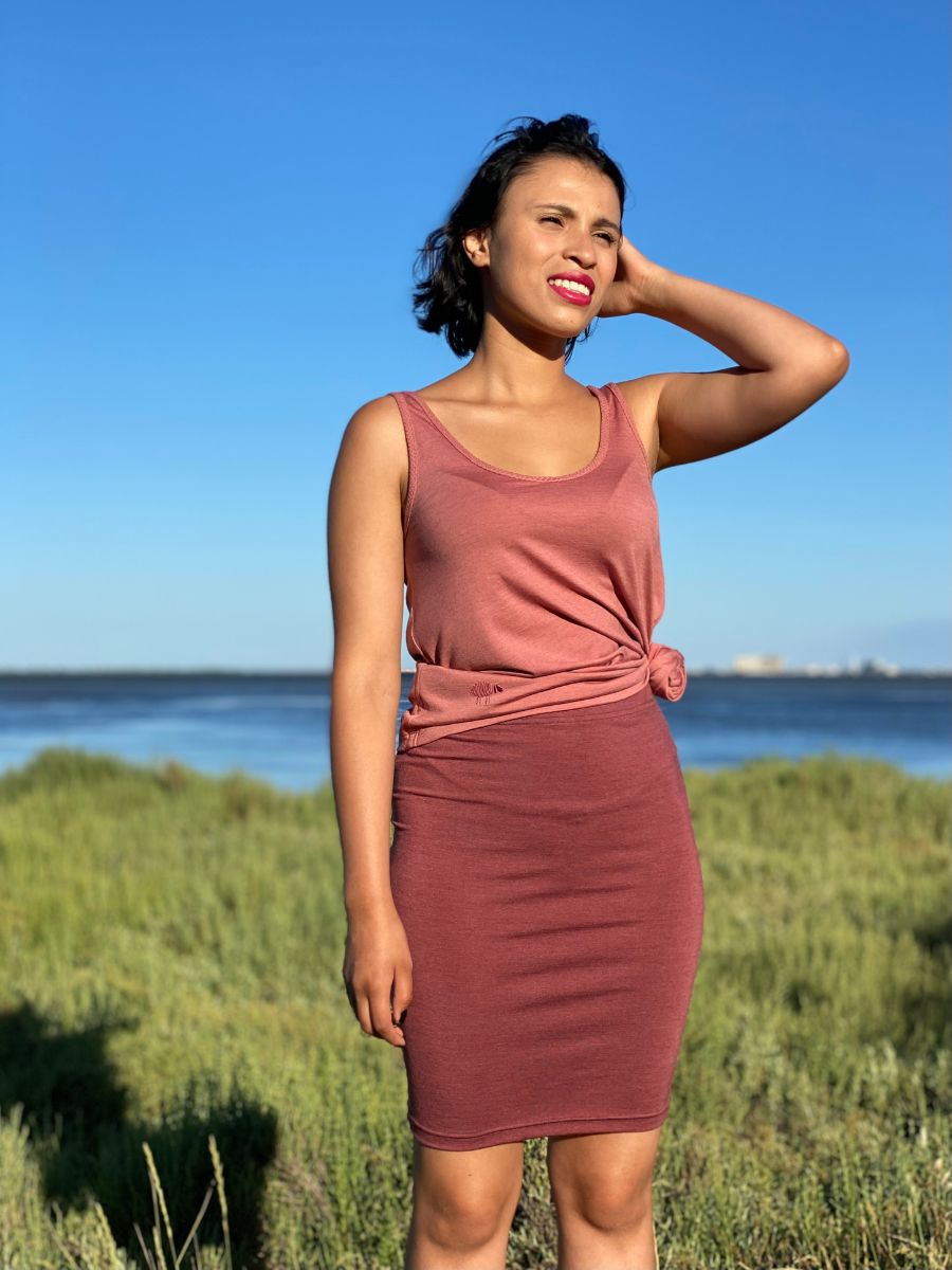 débardeur Canicule femme laine mérinos bio et soie – Image 5