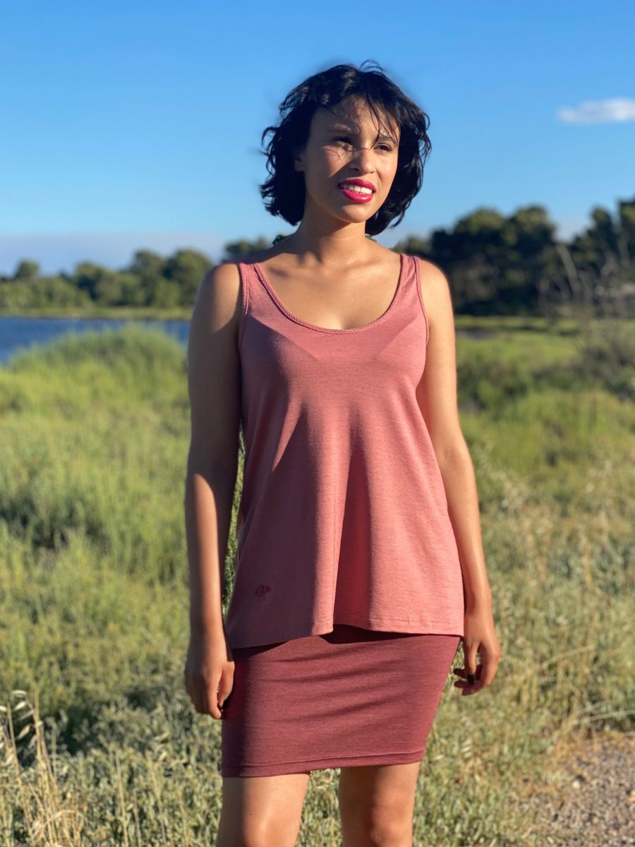 débardeur Canicule femme laine mérinos bio et soie – Image 6