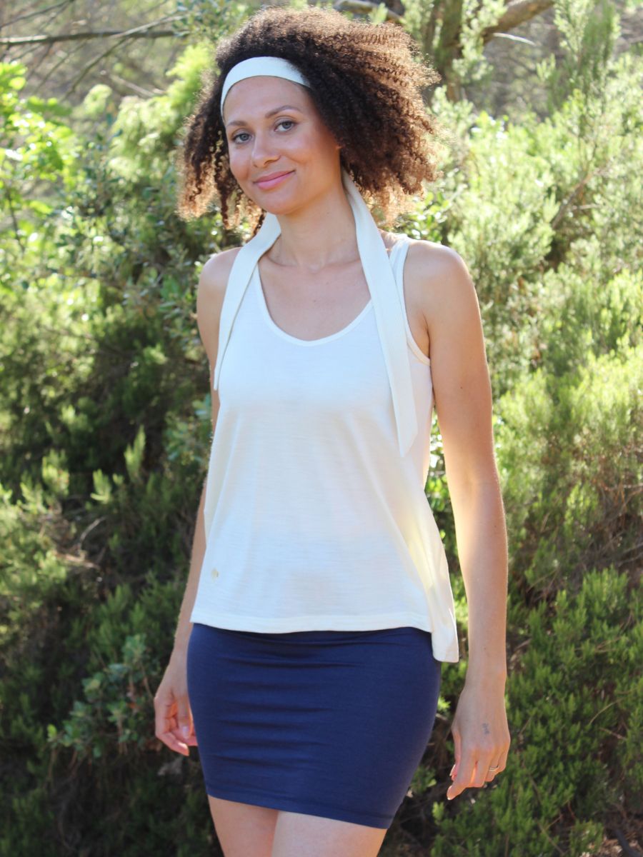 débardeur Canicule femme laine mérinos bio et soie – Image 7
