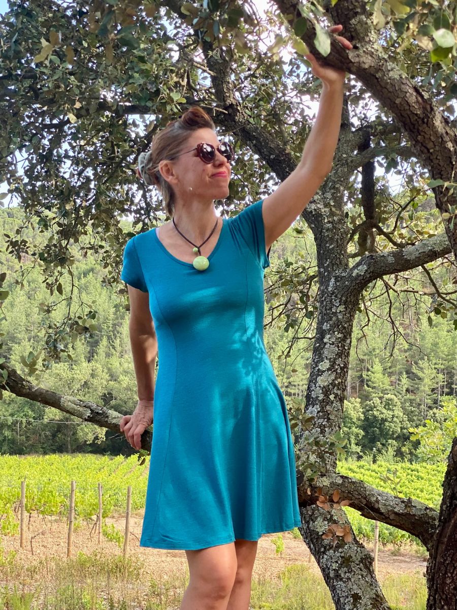 robe Danseuse femme laine mérinos bio et soie – Image 8