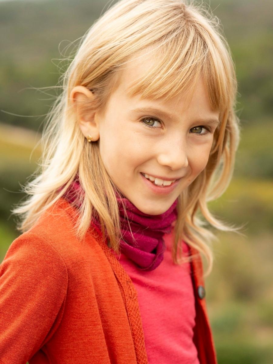 Cardigan enfant laine mérinos bio et soie – Image 3