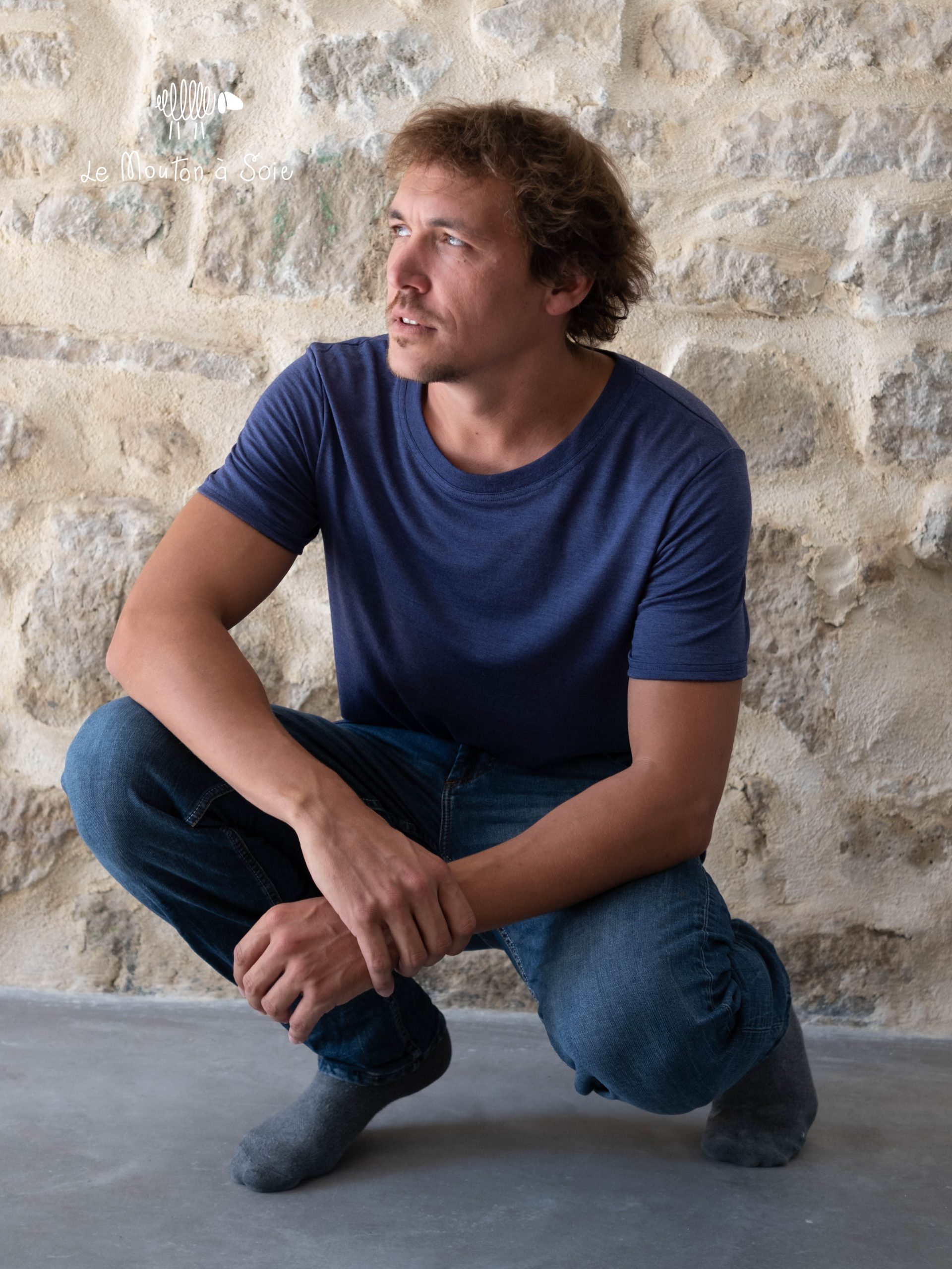 tee-shirt Basic homme jersey laine mérinos bio et soie – Image 6