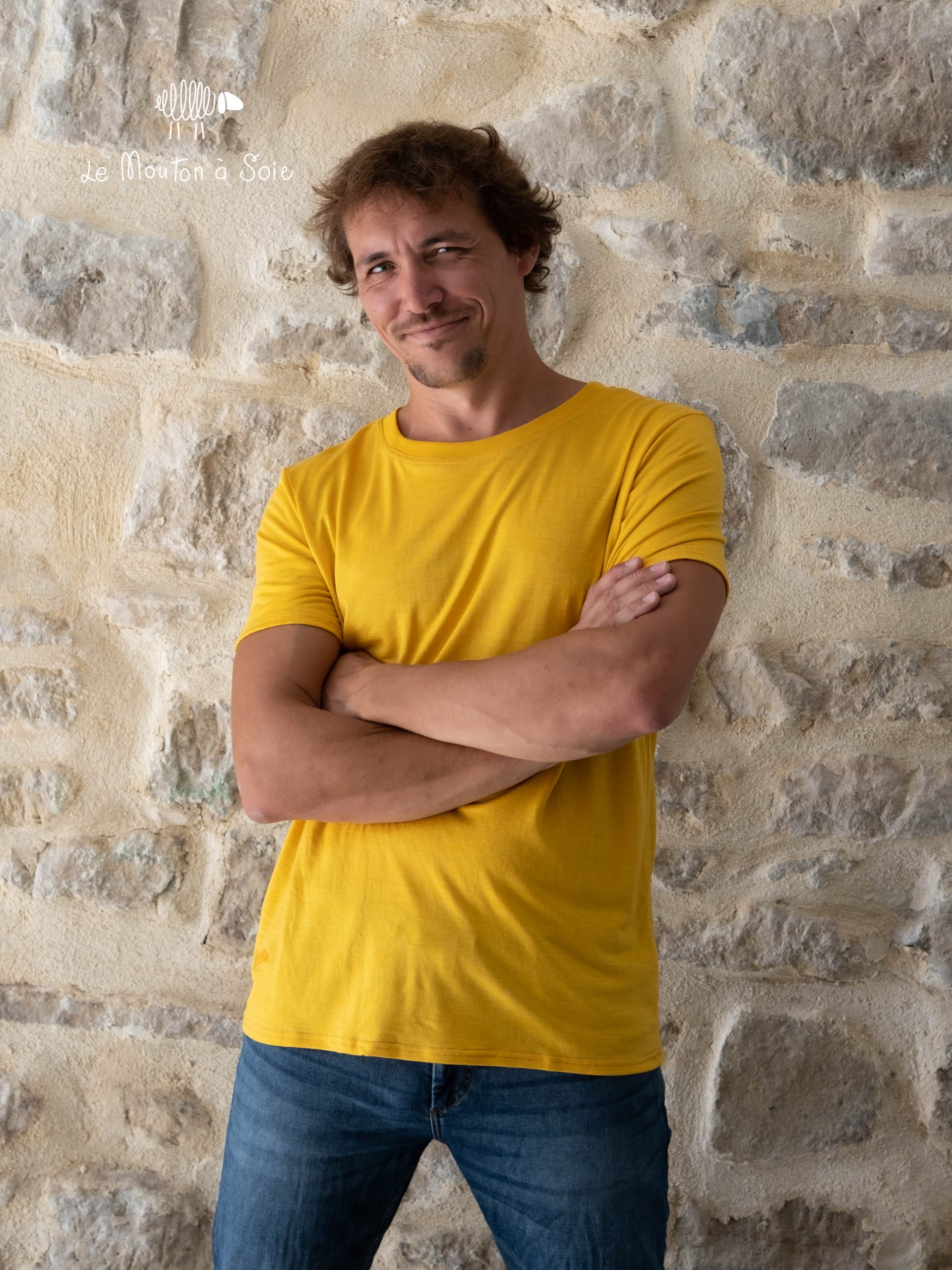 tee-shirt Basic homme jersey laine mérinos bio et soie – Image 9