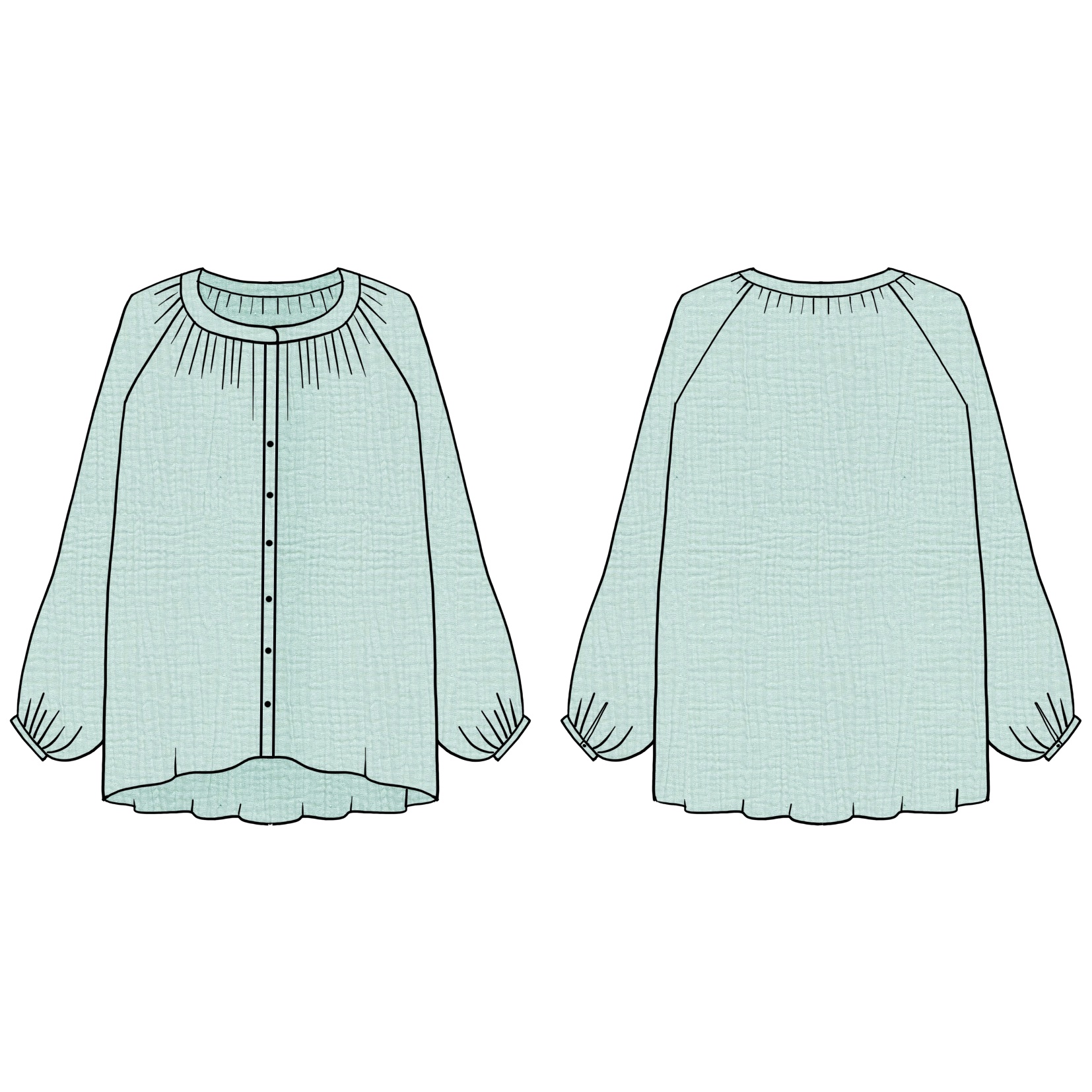 Campanule – la chemise bohème