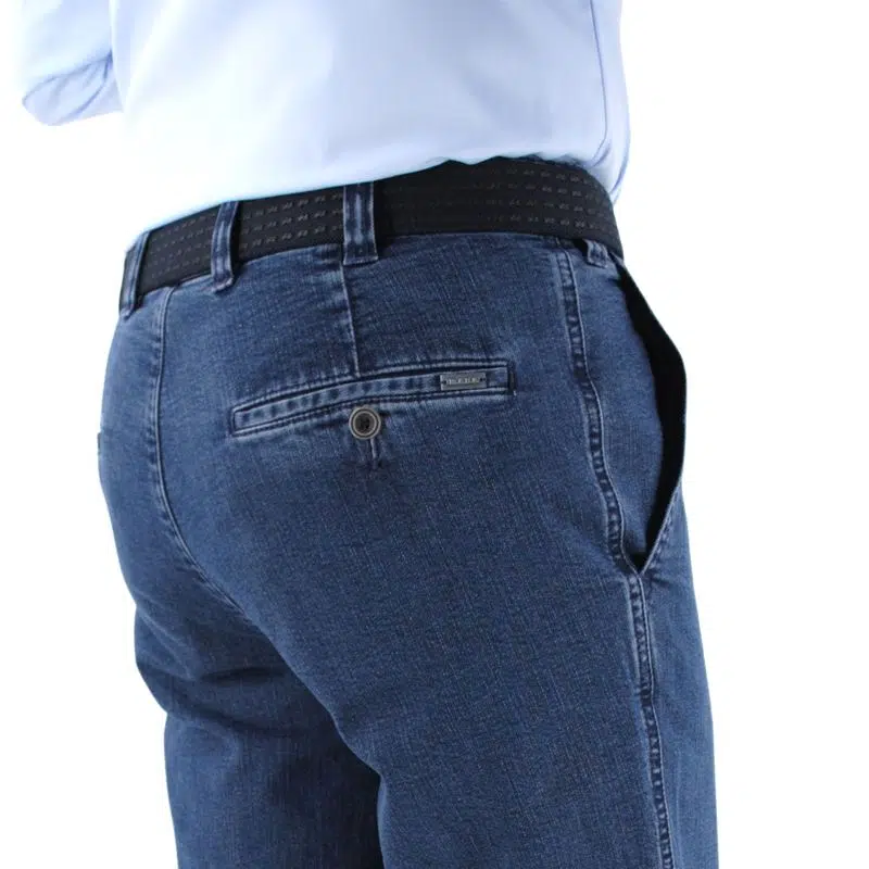 Pantalon jean grande taille MENS Madrid-U bleu intermédiaire x-tend 5795Med – Image 3