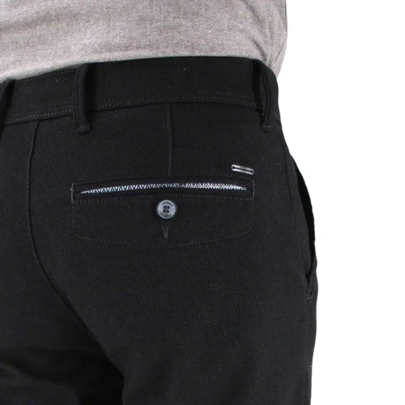 Pantalon PIONNER Robert en poly-viscose anthracite 1215pi – Image 2