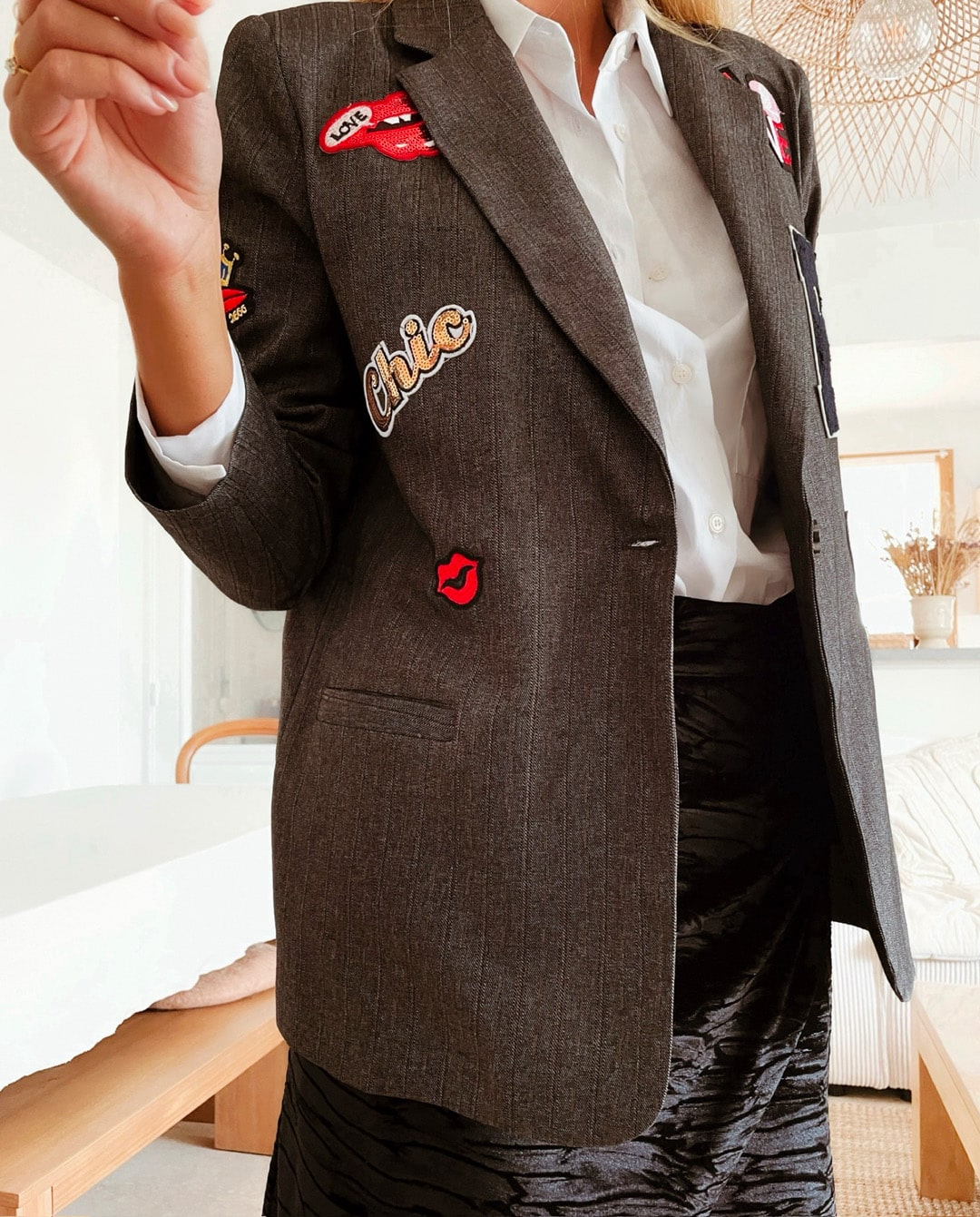 Veste Gris foncé Ecussons Ralf – Image 3