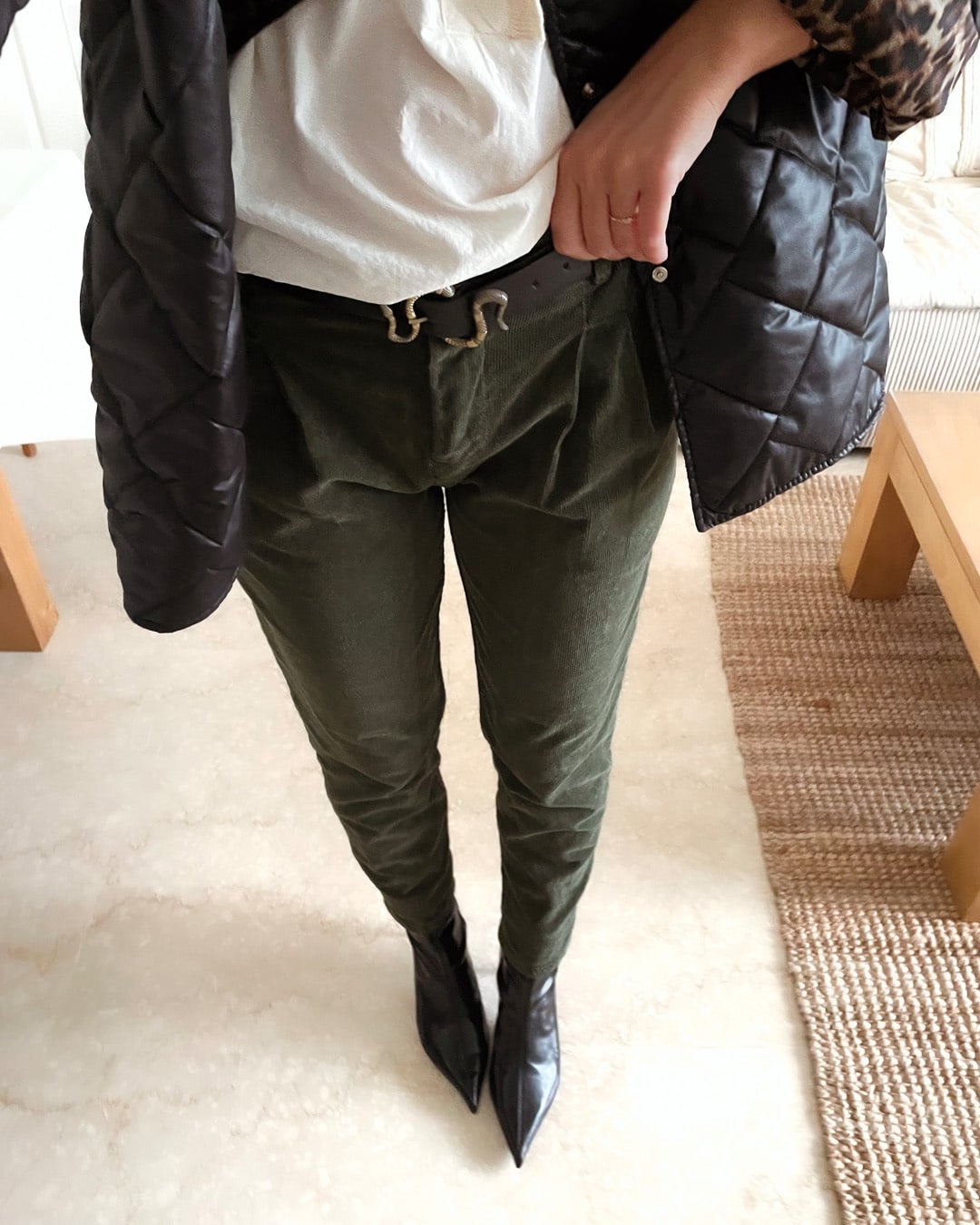 Pantalon Velours Kaki Gaston – Image 4